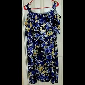 Field of Pansies  Fit and Flare Dress